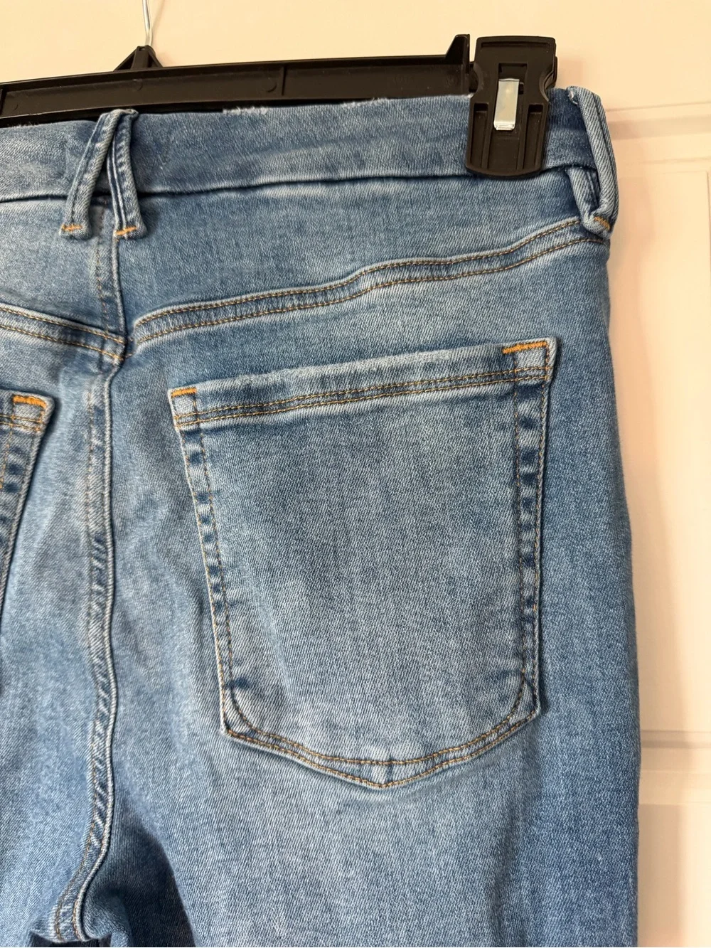 Good American Always Fits size 6-12 Good Legs Straight-Leg Jeans